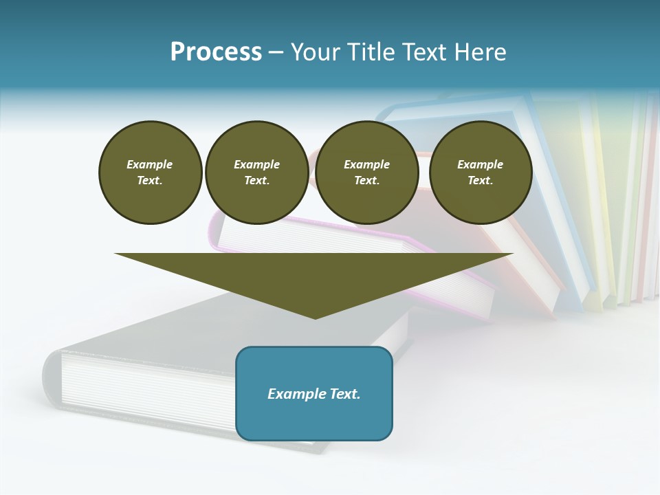 A Group Of Books Sitting On Top Of Each Other PowerPoint Template