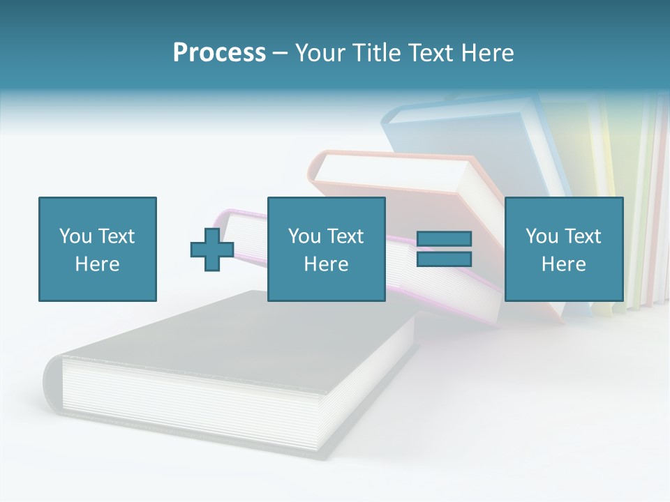 A Group Of Books Sitting On Top Of Each Other PowerPoint Template