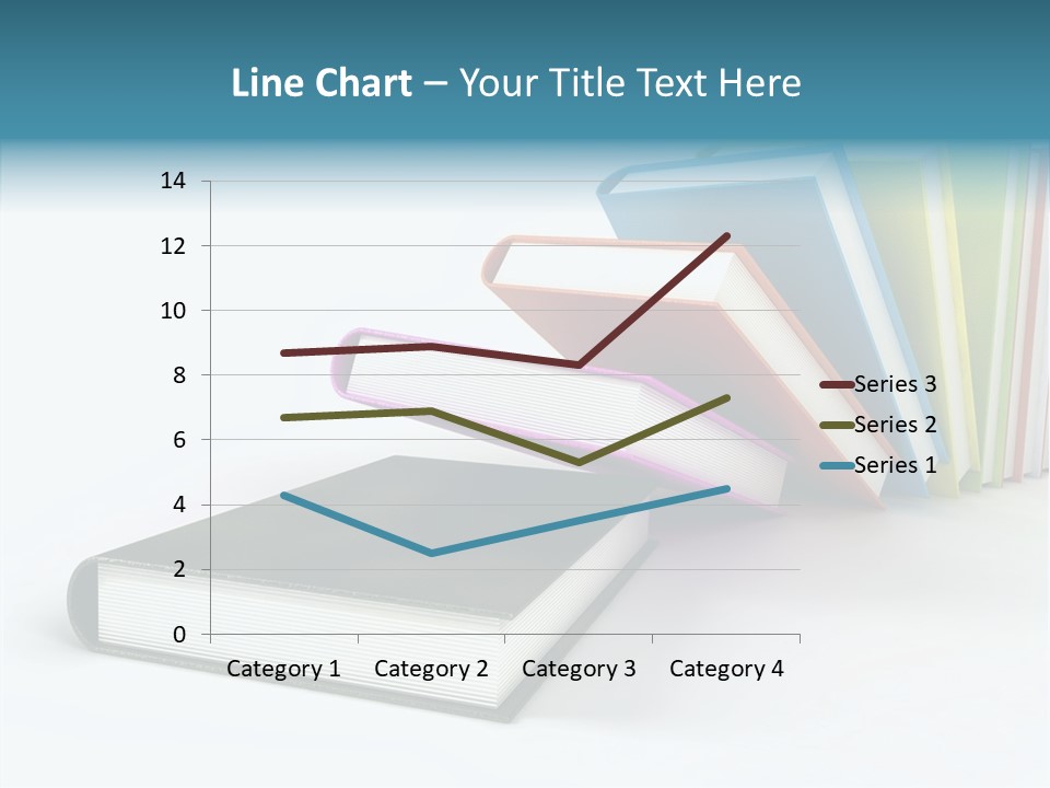 A Group Of Books Sitting On Top Of Each Other PowerPoint Template