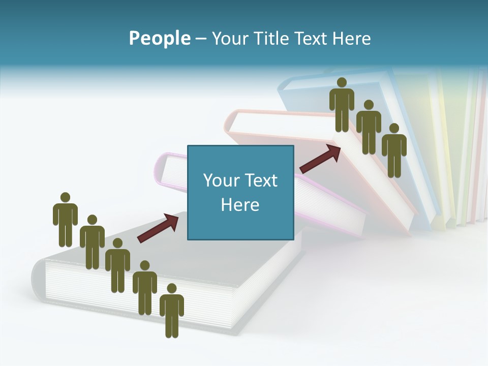 A Group Of Books Sitting On Top Of Each Other PowerPoint Template
