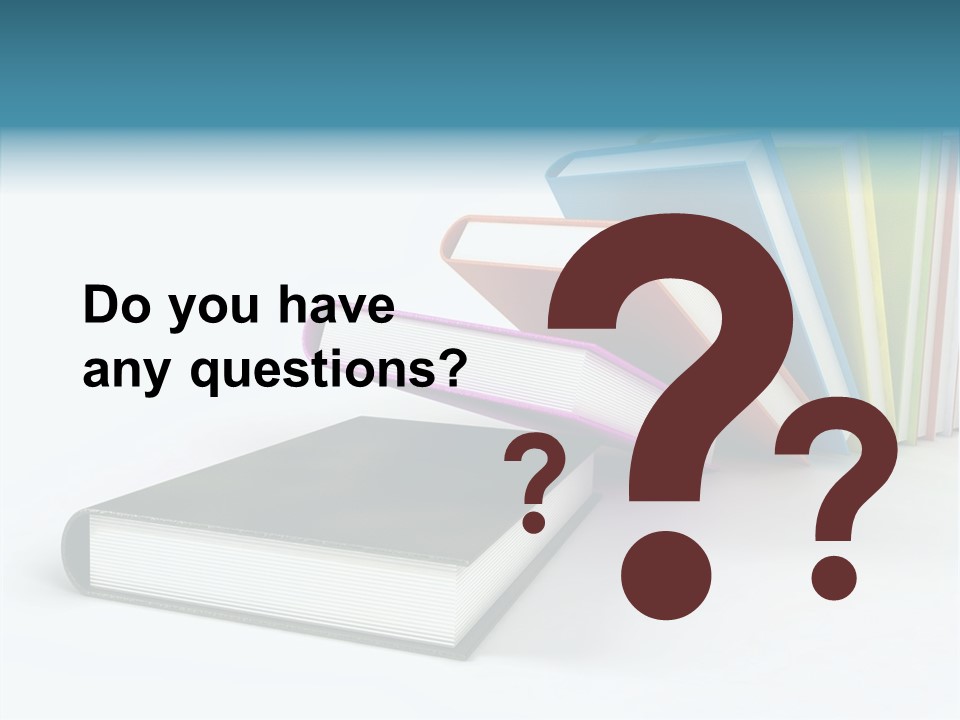 A Group Of Books Sitting On Top Of Each Other PowerPoint Template