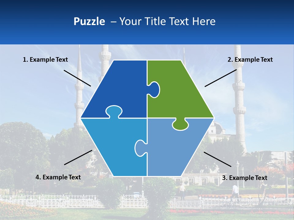 A Picture Of A Large Building In The Middle Of A Park PowerPoint Template