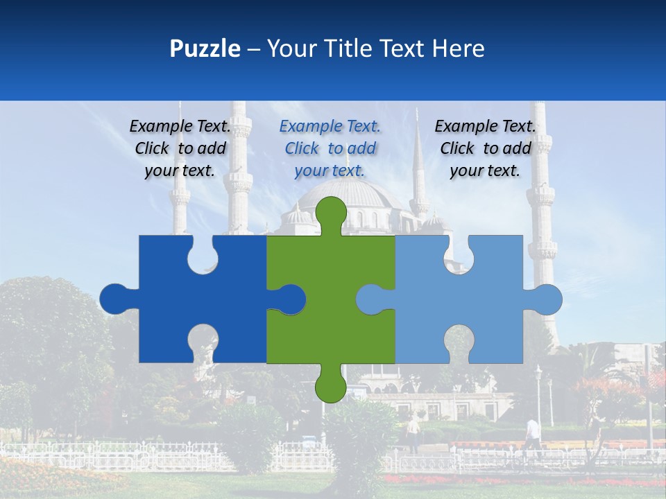 A Picture Of A Large Building In The Middle Of A Park PowerPoint Template