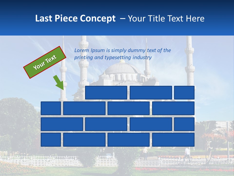 A Picture Of A Large Building In The Middle Of A Park PowerPoint Template