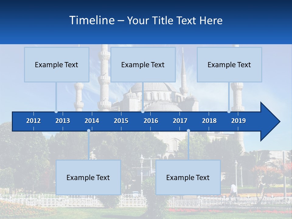A Picture Of A Large Building In The Middle Of A Park PowerPoint Template