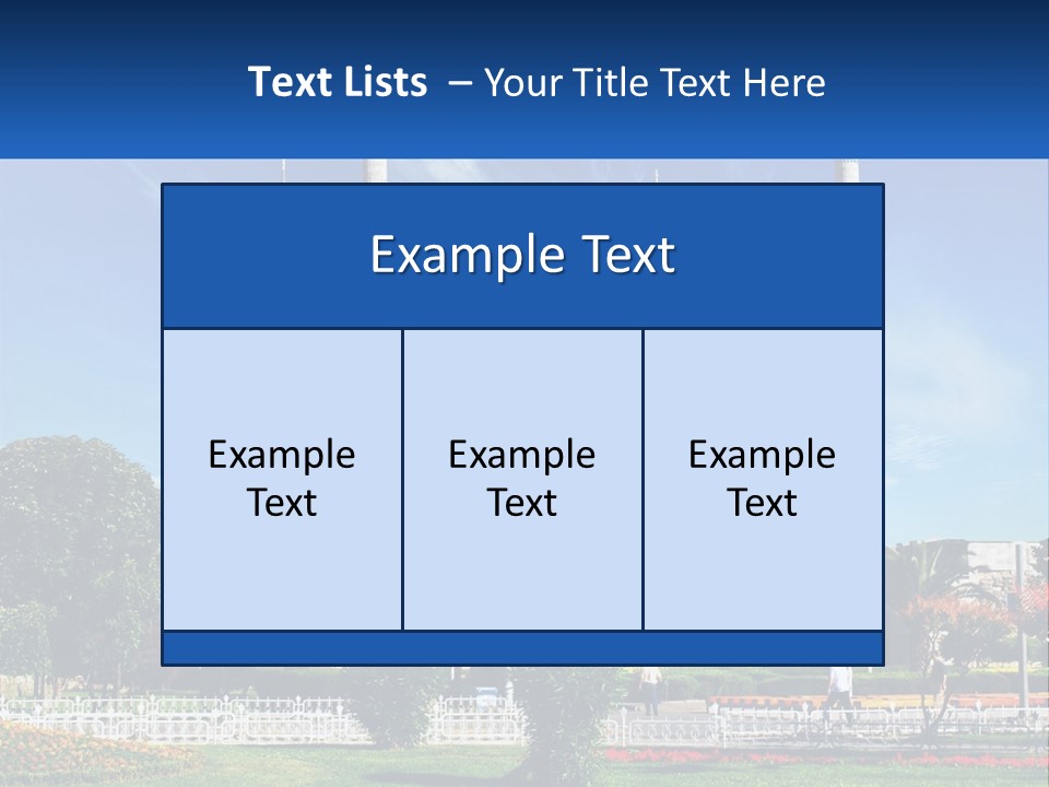A Picture Of A Large Building In The Middle Of A Park PowerPoint Template