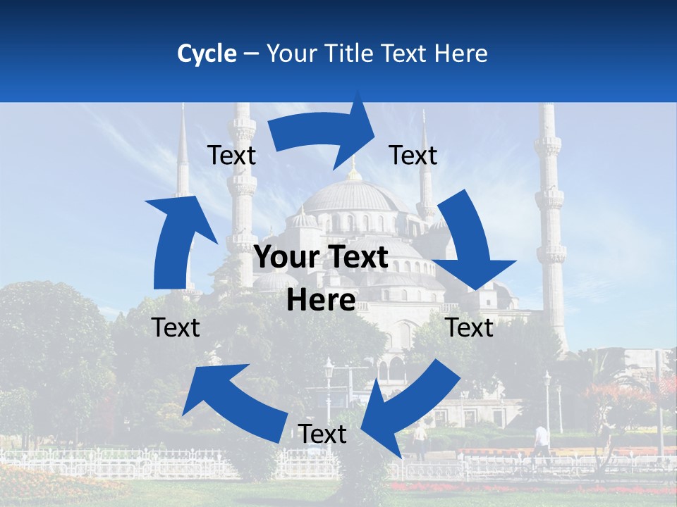 A Picture Of A Large Building In The Middle Of A Park PowerPoint Template