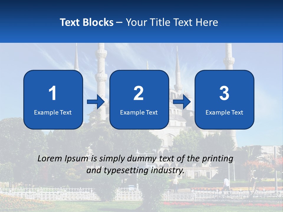 A Picture Of A Large Building In The Middle Of A Park PowerPoint Template