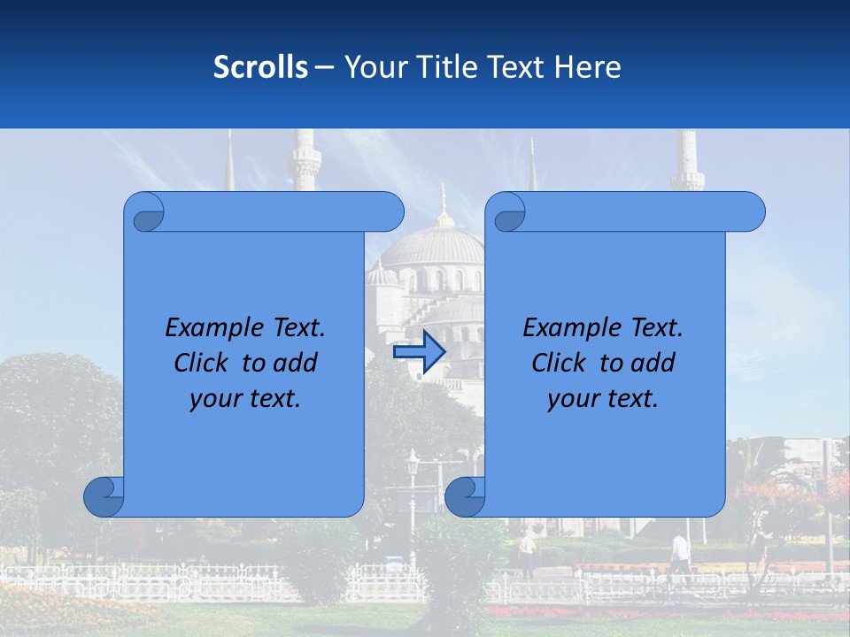 A Picture Of A Large Building In The Middle Of A Park PowerPoint Template