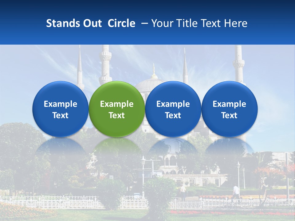 A Picture Of A Large Building In The Middle Of A Park PowerPoint Template