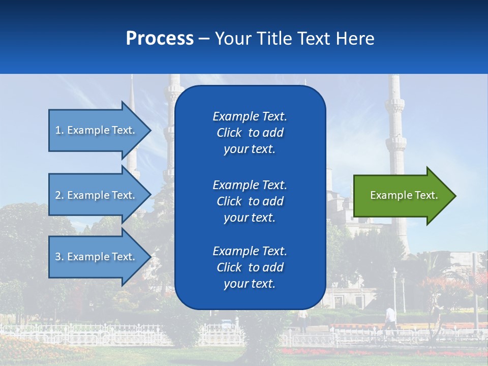 A Picture Of A Large Building In The Middle Of A Park PowerPoint Template