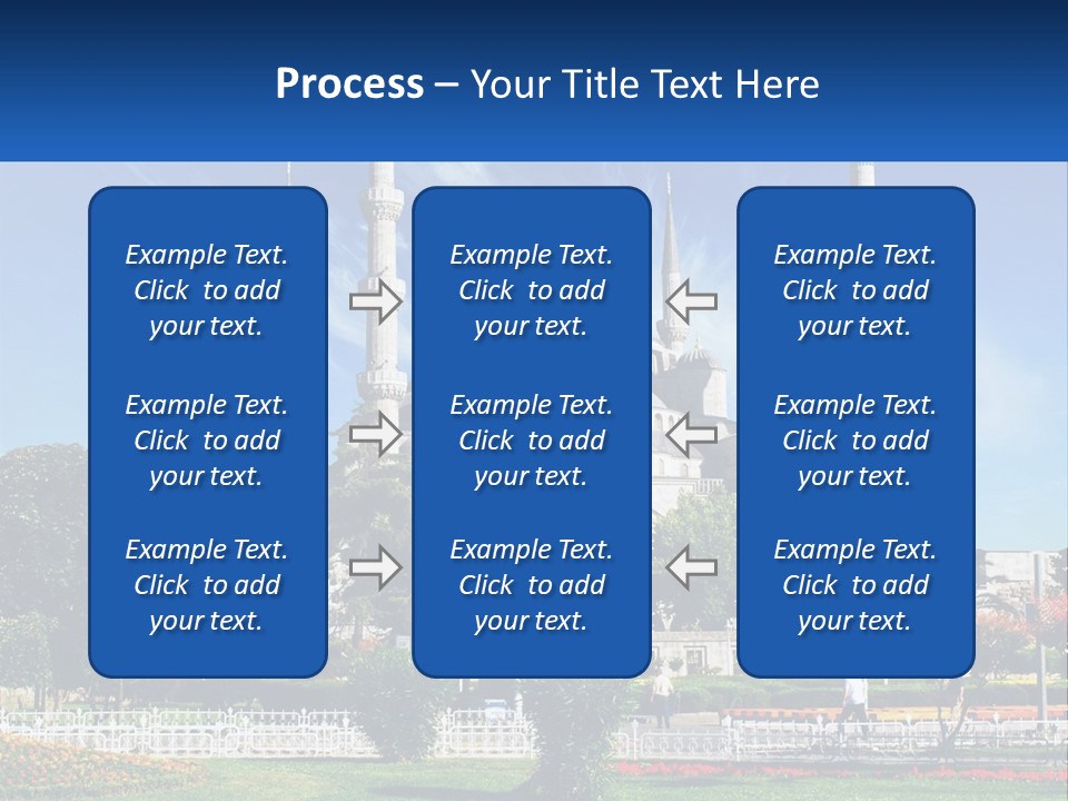 A Picture Of A Large Building In The Middle Of A Park PowerPoint Template