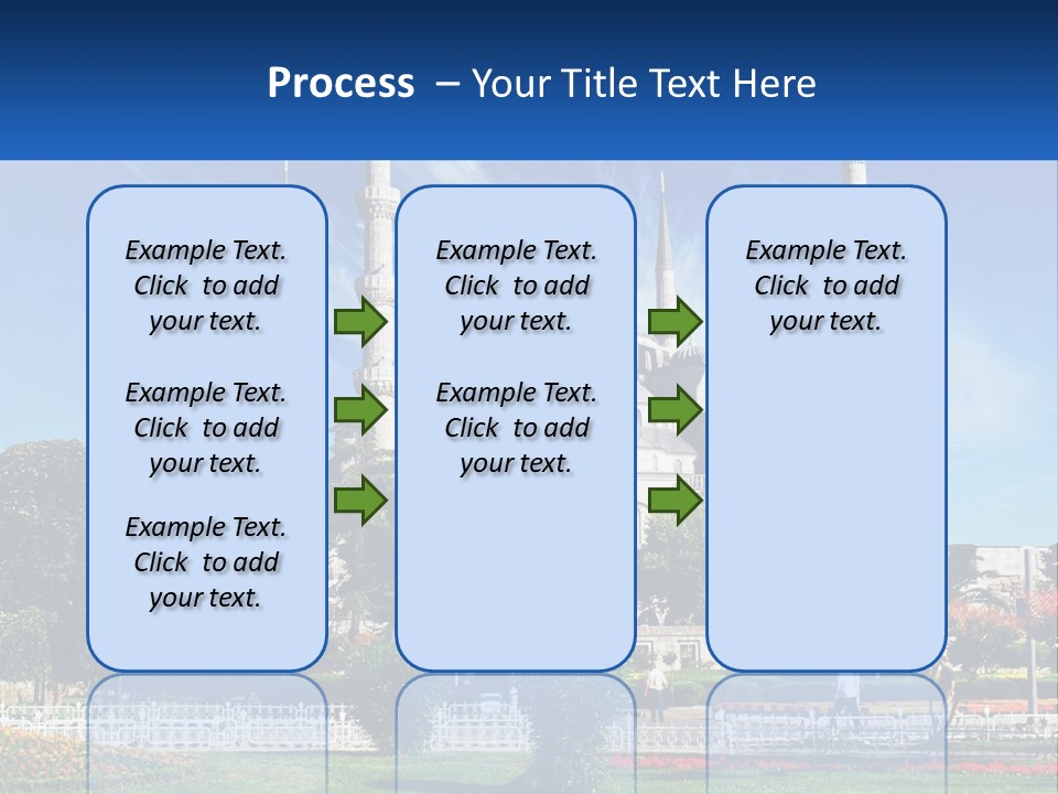 A Picture Of A Large Building In The Middle Of A Park PowerPoint Template