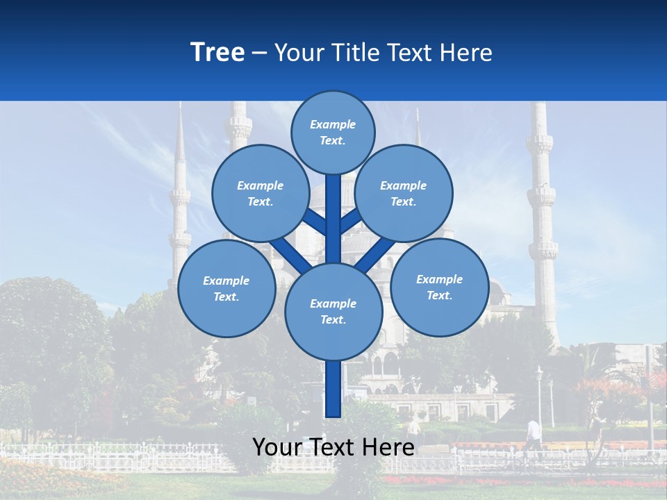 A Picture Of A Large Building In The Middle Of A Park PowerPoint Template