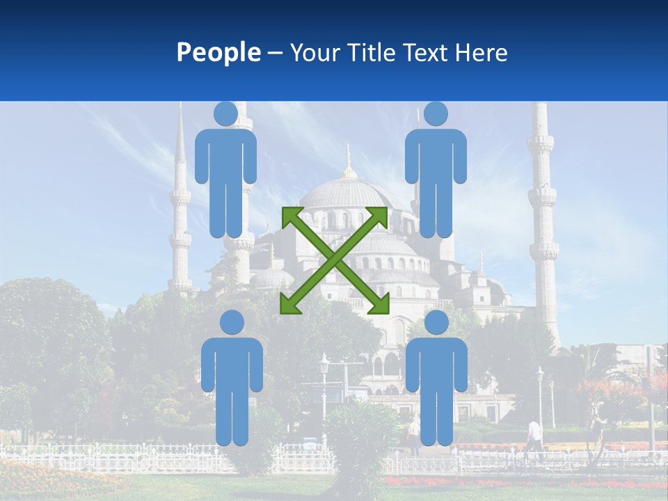 A Picture Of A Large Building In The Middle Of A Park PowerPoint Template