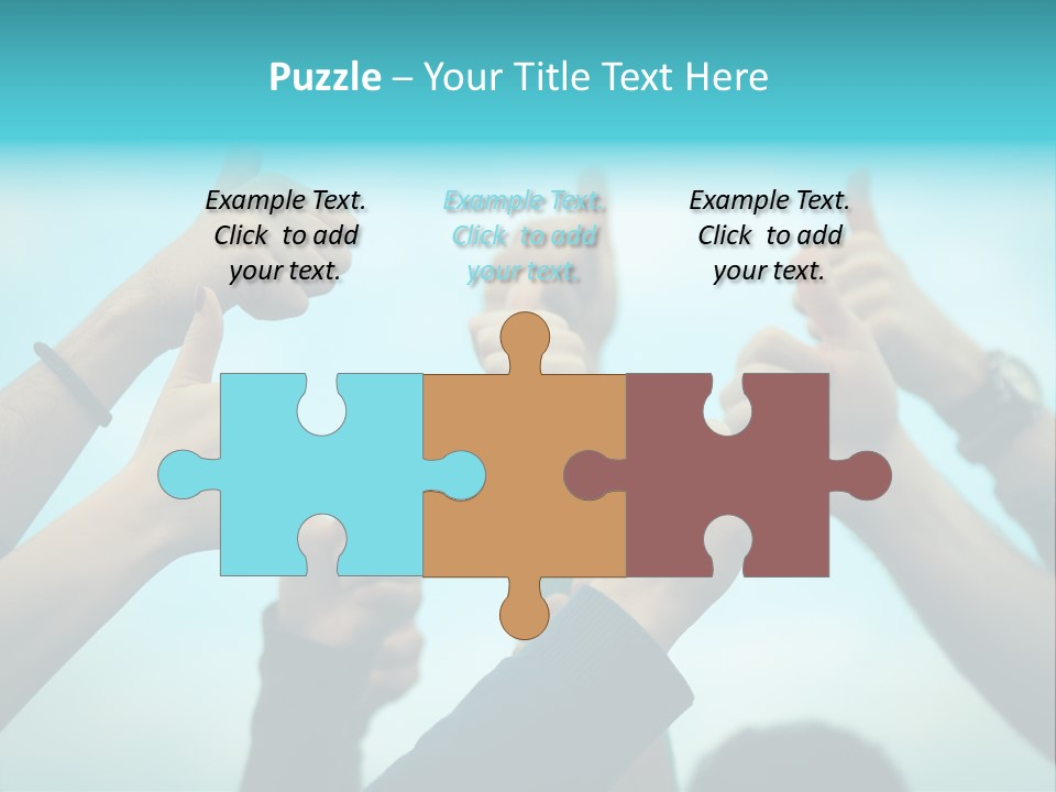 A Group Of People Giving Thumbs Up PowerPoint Template