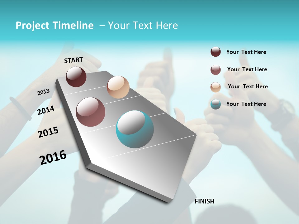 A Group Of People Giving Thumbs Up PowerPoint Template