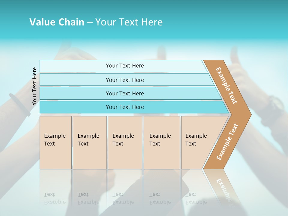 A Group Of People Giving Thumbs Up PowerPoint Template