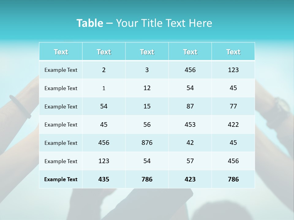 A Group Of People Giving Thumbs Up PowerPoint Template