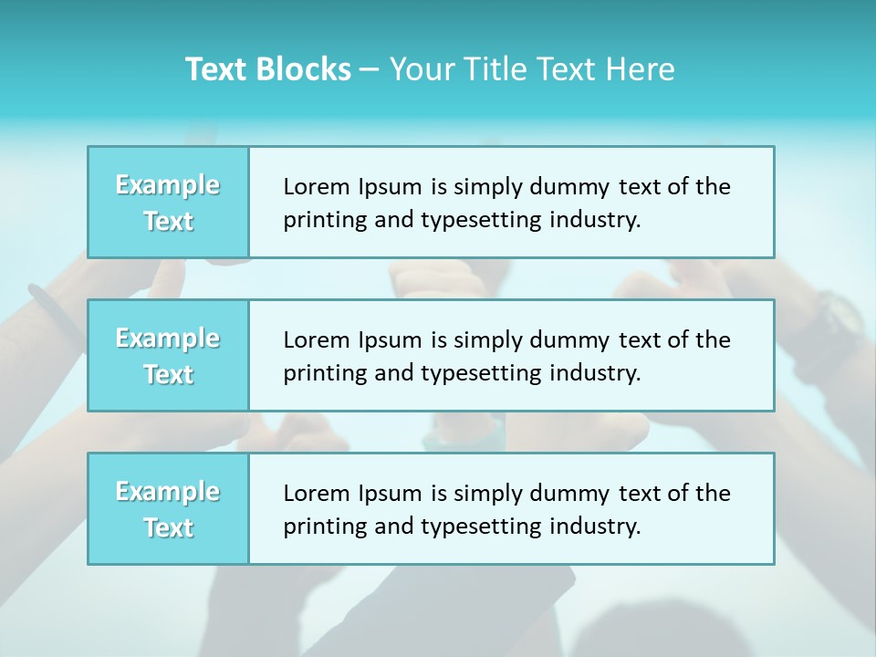 A Group Of People Giving Thumbs Up PowerPoint Template