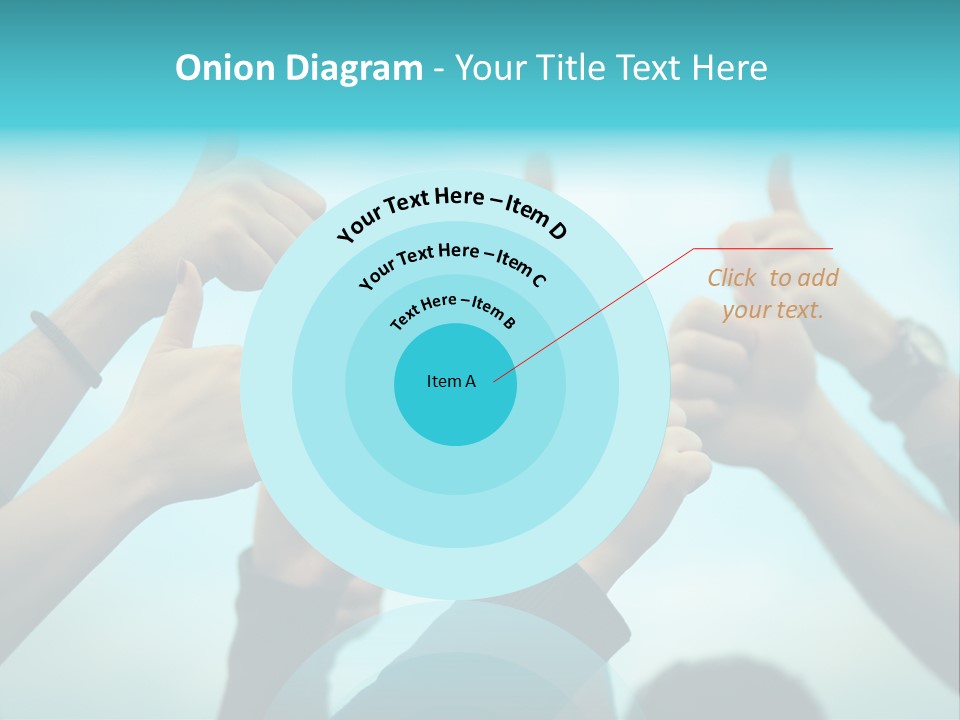 A Group Of People Giving Thumbs Up PowerPoint Template