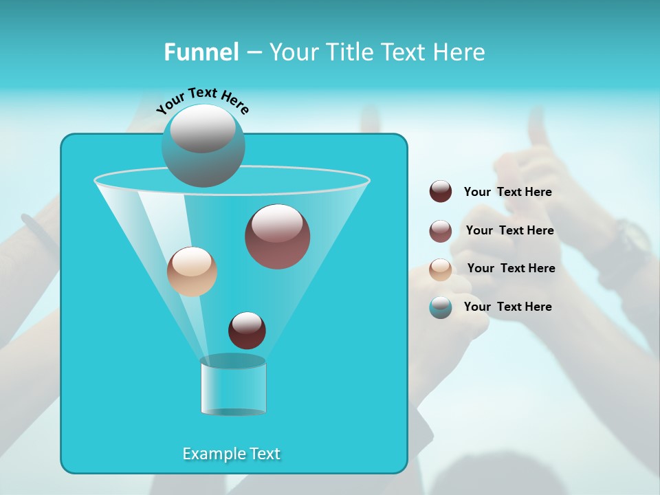 A Group Of People Giving Thumbs Up PowerPoint Template
