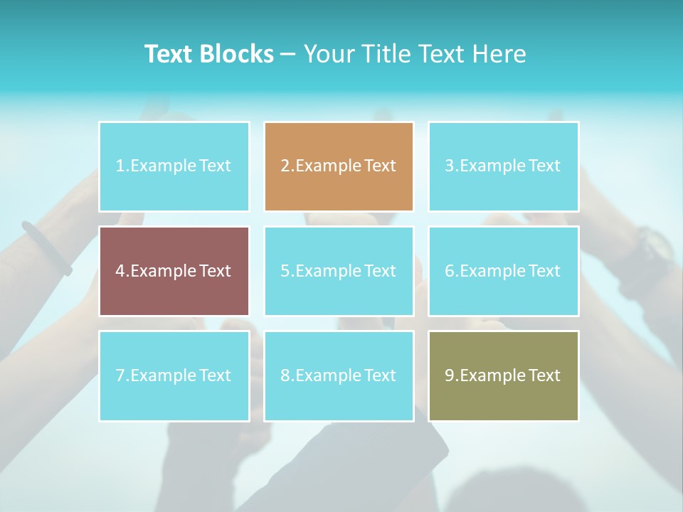 A Group Of People Giving Thumbs Up PowerPoint Template