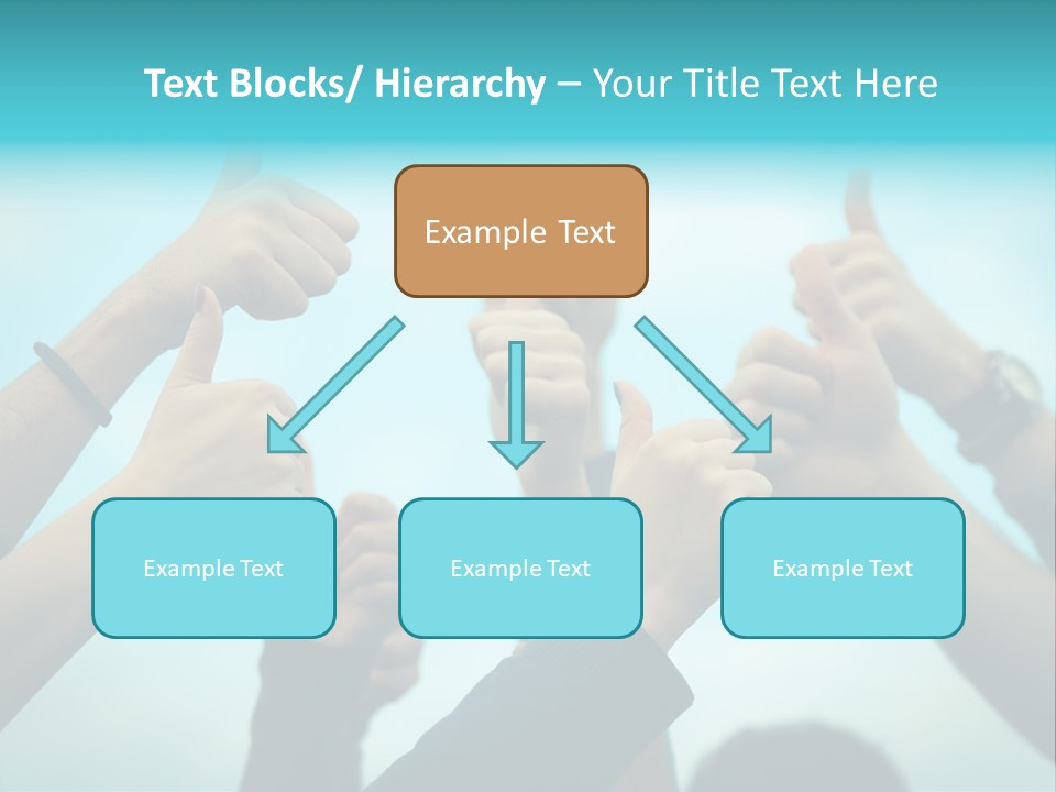 A Group Of People Giving Thumbs Up PowerPoint Template