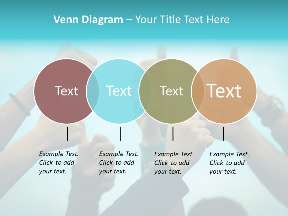 A Group Of People Giving Thumbs Up PowerPoint Template