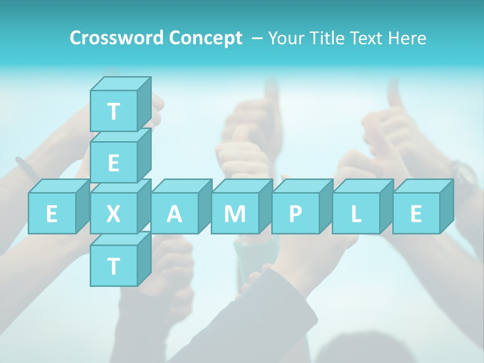 A Group Of People Giving Thumbs Up PowerPoint Template