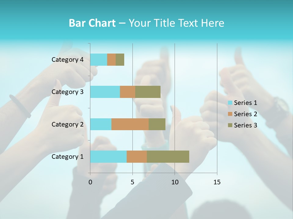 A Group Of People Giving Thumbs Up PowerPoint Template