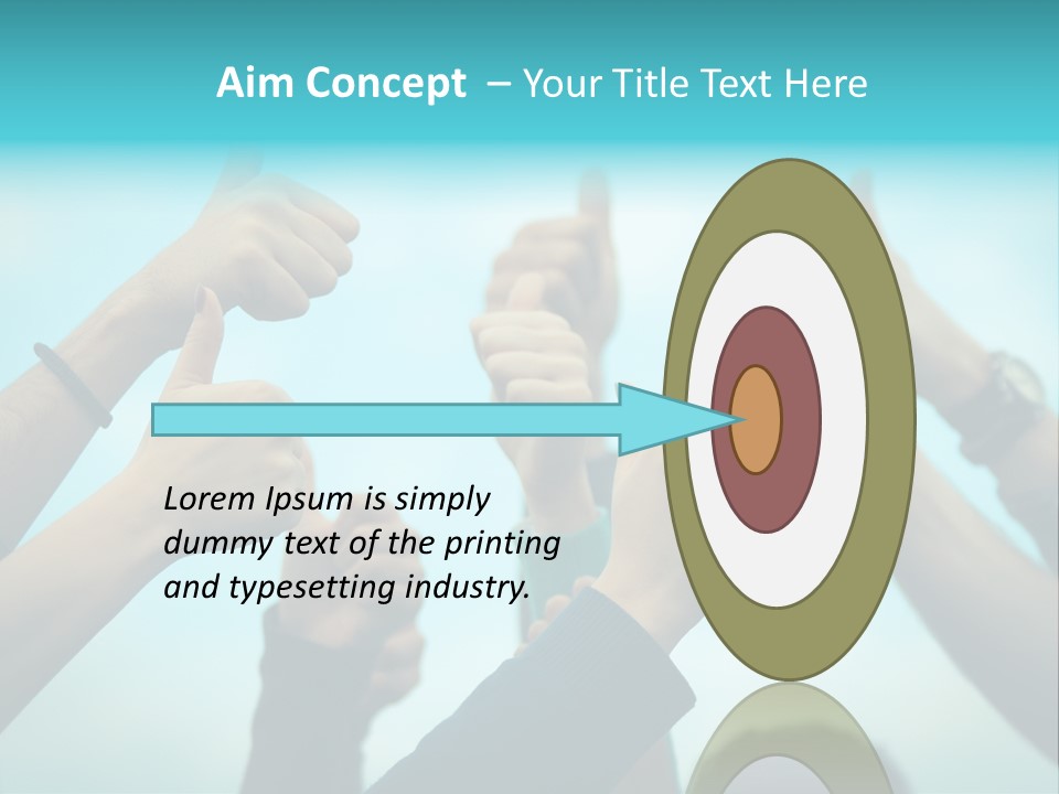 A Group Of People Giving Thumbs Up PowerPoint Template