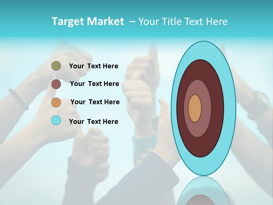 A Group Of People Giving Thumbs Up PowerPoint Template