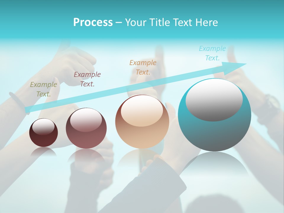 A Group Of People Giving Thumbs Up PowerPoint Template