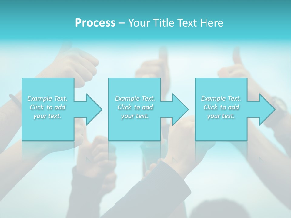A Group Of People Giving Thumbs Up PowerPoint Template