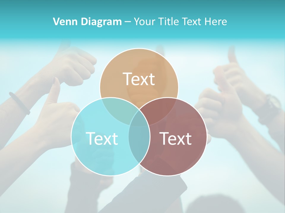 A Group Of People Giving Thumbs Up PowerPoint Template