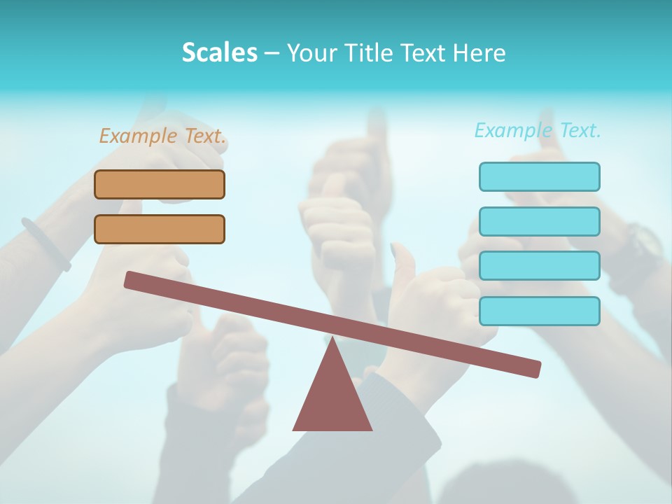 A Group Of People Giving Thumbs Up PowerPoint Template