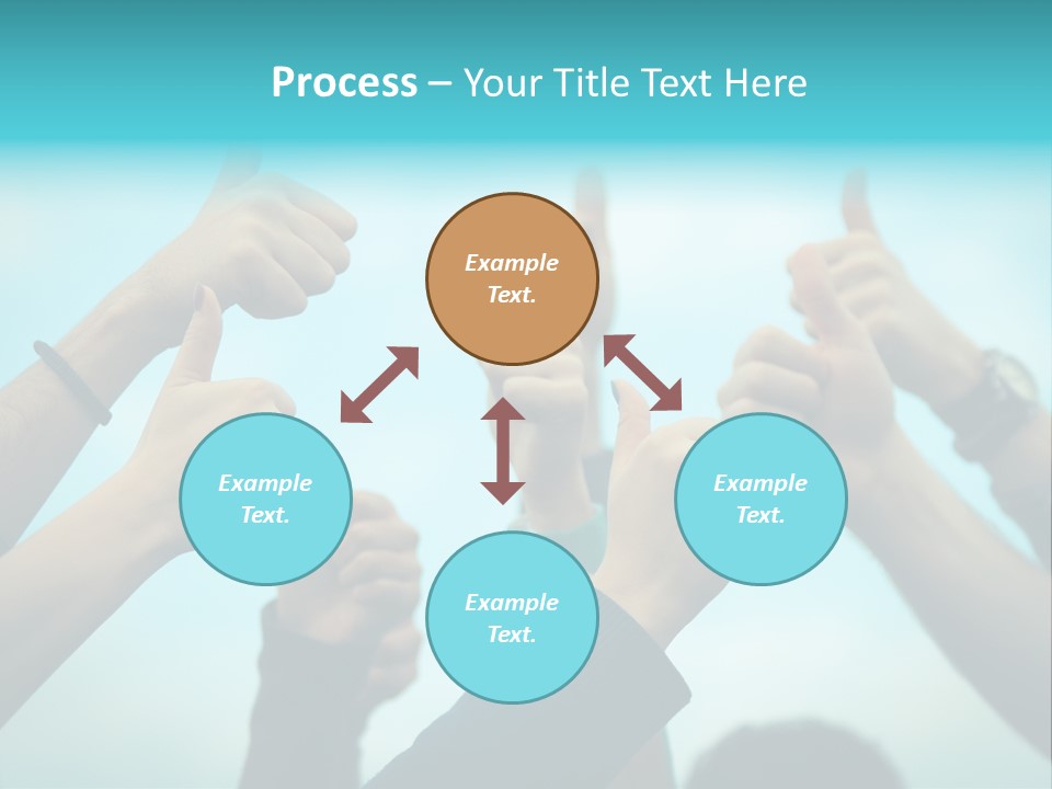 A Group Of People Giving Thumbs Up PowerPoint Template