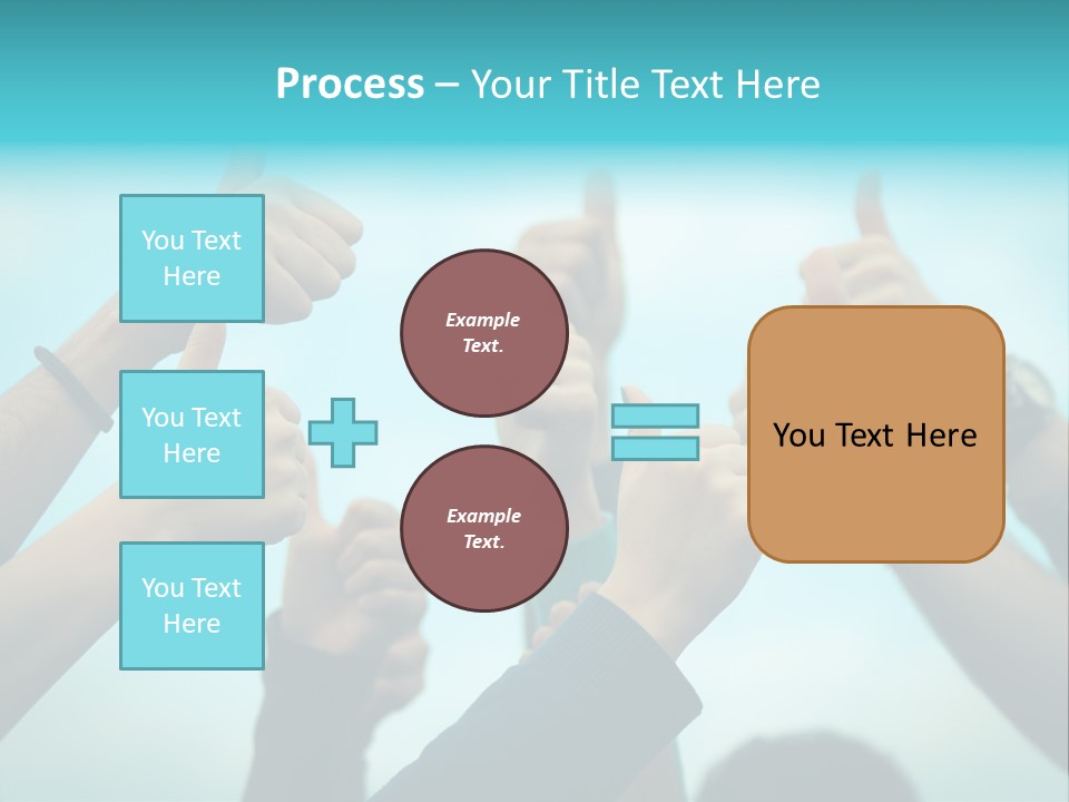 A Group Of People Giving Thumbs Up PowerPoint Template