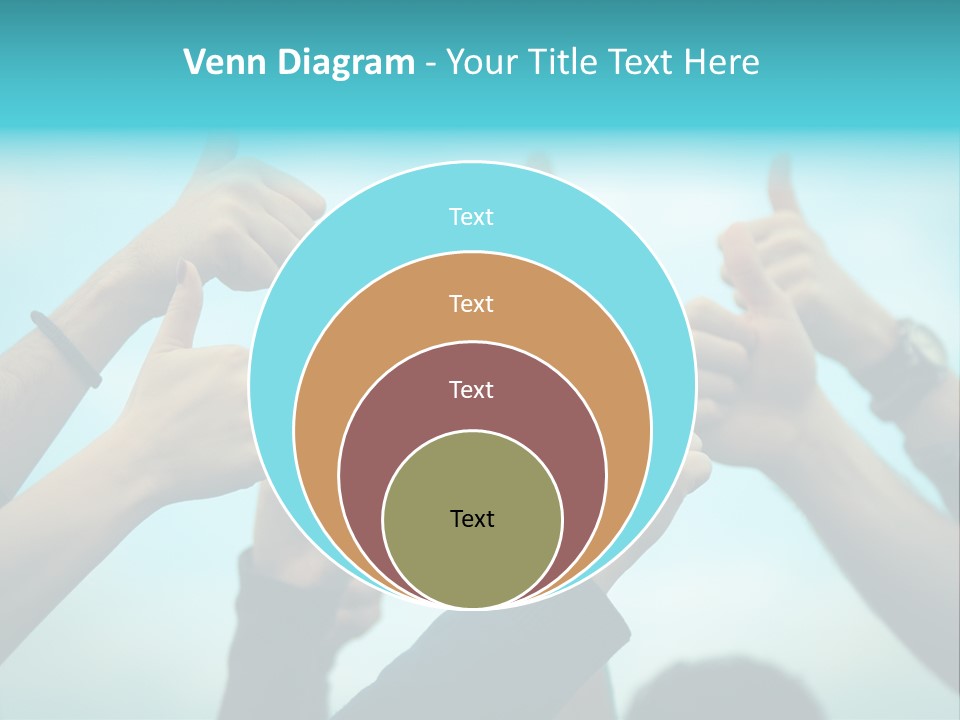 A Group Of People Giving Thumbs Up PowerPoint Template