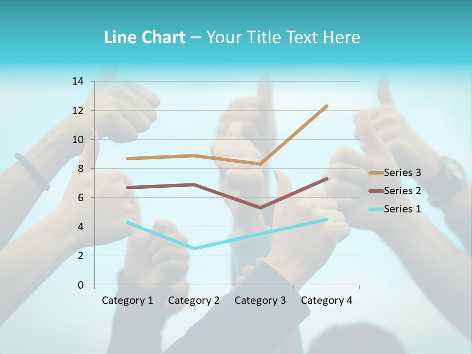 A Group Of People Giving Thumbs Up PowerPoint Template