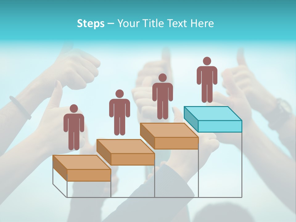 A Group Of People Giving Thumbs Up PowerPoint Template