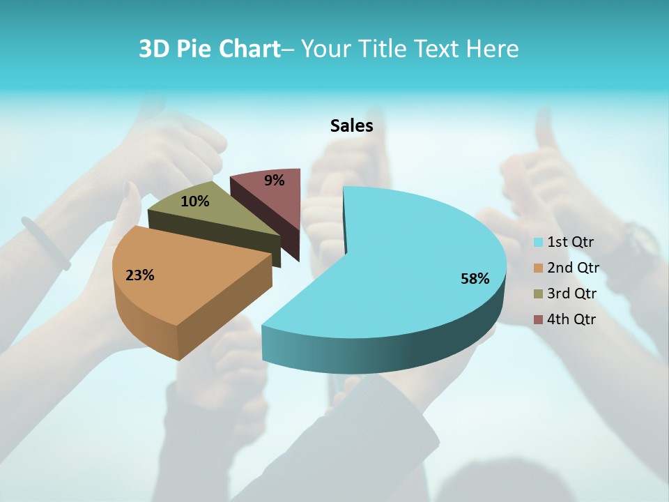 A Group Of People Giving Thumbs Up PowerPoint Template
