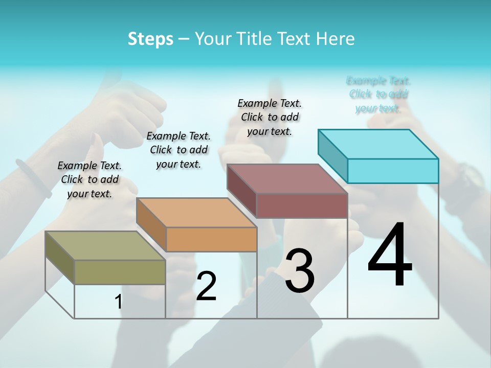 A Group Of People Giving Thumbs Up PowerPoint Template