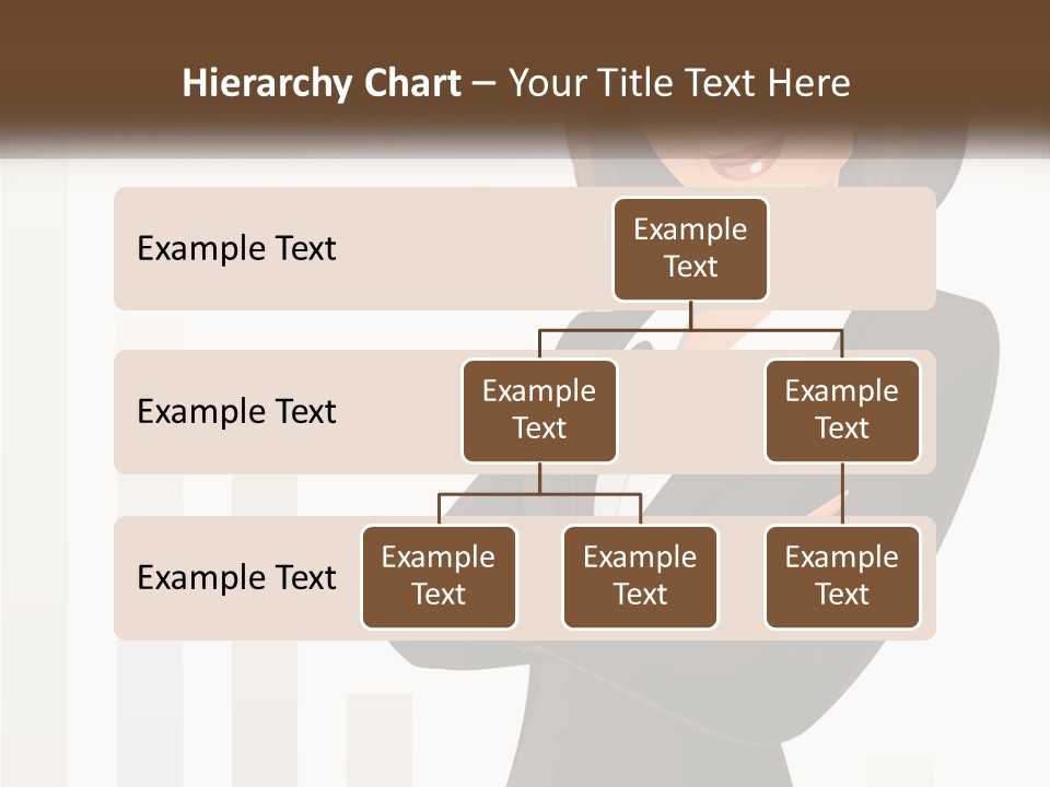 A Woman In A Business Suit Standing With Her Arms Crossed PowerPoint Template