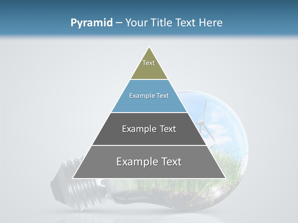 A Light Bulb With Grass Inside Of It PowerPoint Template