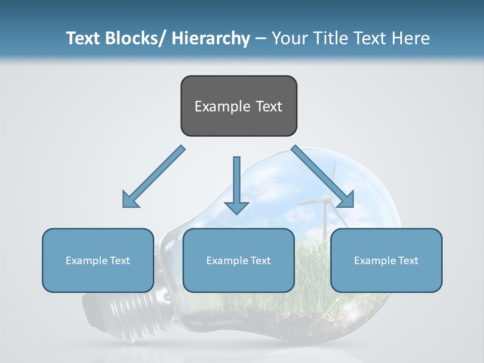 A Light Bulb With Grass Inside Of It PowerPoint Template