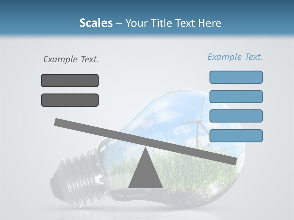 A Light Bulb With Grass Inside Of It PowerPoint Template