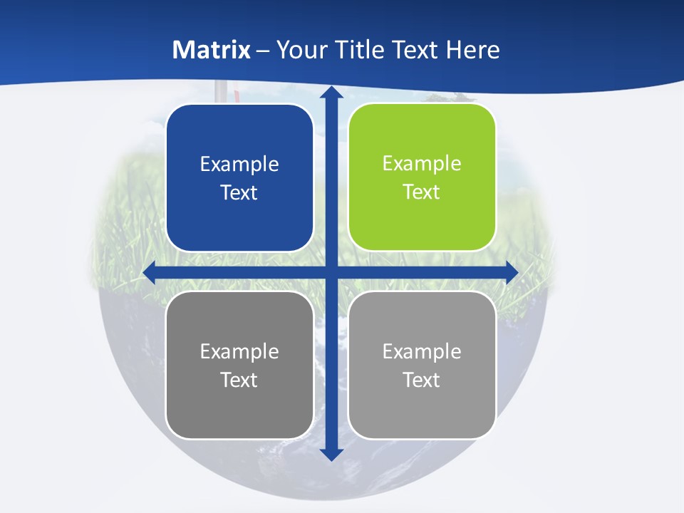A Green Field With A Wind Turbine On Top Of It PowerPoint Template