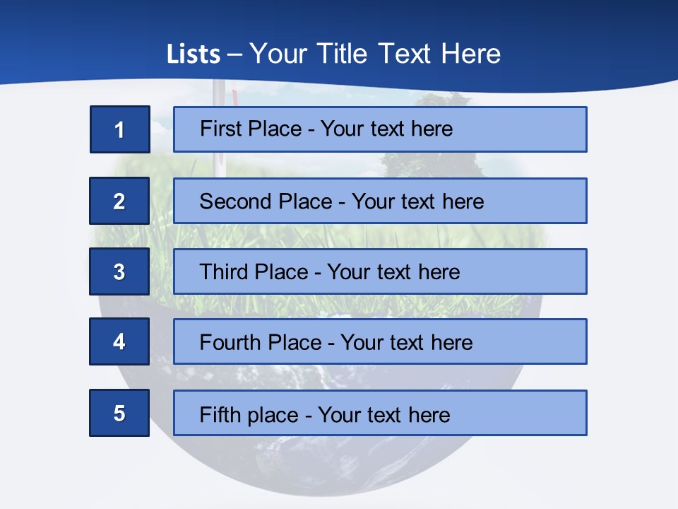 A Green Field With A Wind Turbine On Top Of It PowerPoint Template
